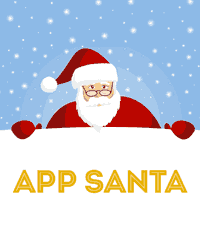 App Santa in srečno v novem letu 2014