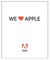 Adobe napada Apple z novo oglasno kampanjo