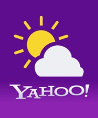 Yahoo! Weather: brezplačen app za vremensko napoved